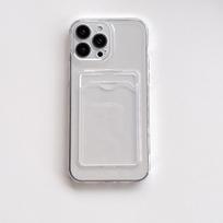 iPhone 15 Plus/16 Pro Max Transparent TPU Case with Card Holder iPhone 11