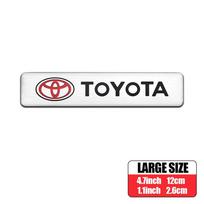 Aliuminio automobilio ženkliuko lipdukas Automobilio kėbulo bagažinės apdailos priedai Toyota Century Auris Mirai Premio Yaris Camry Carola Prius juoda