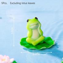 5/6 vnt. Animacinis juokingas varlės figūrėlės ornamentas stalui, svetainei, mikro peizažui, akvariumo dekoravimo priedai