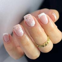 24 Piece Short Press on Nail Glossy False Nail Full Cover Artificial Fingernails Stick on Nail for Home Manicure brown