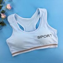 Mergaičių sportinė liemenėlė be lankelių One Size balta