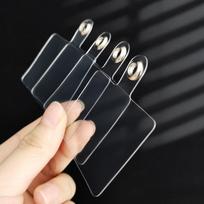 3/5 vnt. Mobiliojo telefono dirželio lopas Vyriškas Apsaugos nuo pametimo Fiksuotas Kortelės dėklo Jungiamasis Pakabukas Be Dirželio Skylės Skaidrus Klipas 3 Pcs Transparent