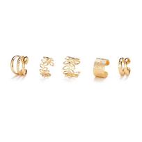 Fashion Gold  Ear Clips Ear Cuff For Women Men Non-Piercing Fake Cartilage Earrings Clip Earrings Jewelry KTY auksas