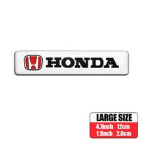 Aliumininis automobilio emblemos lipdukas Automobilio kėbulo bagažinės apdailos aksesuarai Honda CRV HRV Civic Accord Fit Jazz City Odyssey balta