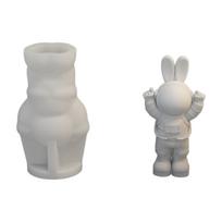 Elegant Moon Figure Artwork Mold Astronaut Resin Figurine Crafting Silicone Mold for Crafts and Home Decorations 8