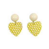 Vibrant Hong Kong Style Acrylic Dopamine Earrings: Versatile, Exaggerated Vacation Fashion for Women