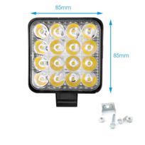 4 vnt. Automobilio LED juosta Darbinis žibintas 48W Beveikeliui Darbinis žibintas 12V Automobilio žibintas Priešrūkinis žibintas bekelės 4x4 LED Traktoriaus prožektorius Sunkvežimiui ATV 4 i 1PC