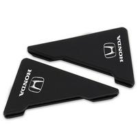 2 vnt. Automobilio durų kampų silikoniniai apsauginiai apsaugos nuo susidūrimų dangteliai Honda Accord Odyssey Civic CRV Inspire Envix Crider City Jade HRV Vezel Fit Jazz juoda
