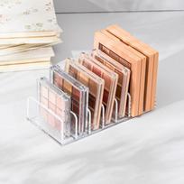 Desktop Eye Shadow Tray Storage Box Makeup Drawer Divider Makeup Storage Rack Display Box Makeup Blush Cosmetics Shelf 7 Compartment Plastic S 17*8.5*4CM