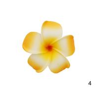 Women Fake Egg Plumeria Flower Hair Clip Accessories Hawaiian Party Wedding Barrette Hair Accessories KTJ oranžinė
