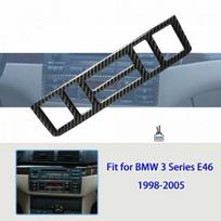 BMW 3 serijos E46 1998-2005 m. Anglies Pluošto Konsolės AC Skydelio Valdymo Apdailos Dangtelis