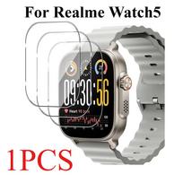 Films For Realme Watch 5 Protector Full Screen Protective Anti-Scratch Tempered Glass Films 3pcs Protection 1PCS