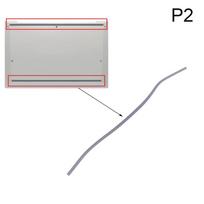 1 vnt. nešiojamojo kompiuterio guminė juostelė Elitebook 830 735 G7 G8, pasidaryk pats, apatinio korpuso kojelės, neslystantis buferis, kojelių juostelė, nešiojamojo kompiuterio priedai 26.3*0.5cm gray