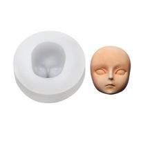 Baby Shower Fondant Cake Mould Clay Soap Resin Chocolate Mold Dolls Head Face Mould, Silicone Baby Face Baby Head Moulds
