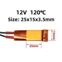 60-270 Degrees Heating Element 12V 24V 110V 220V 25*15*3.5mm Hair Dryer Accessories Celsius PTC Heaters For Miniature Heating