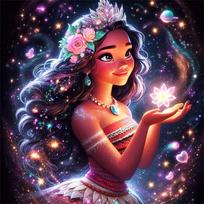 Disney Visas gręžimas Deimantinė tapyba Animacinis filmukas Elsa Cirkonio paveikslėliai Siuvinėjimas Princesė 5D PASIDARYK pats Mozaikos menas Jasmine Dekoracija namams Round 20x20cm