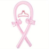 Lazy Person's No-Heat Curling Iron: Summer Cool Silky Smooth 12-Piece Curling Set with Shower Cap & Eye Mask