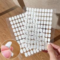 200pcs Nail Stickers, Double-Sided Transparent Nail Gel, Nail Art Tools, Nail Glue, Clay Nail Tools, Nail Art Supplies, Nail Tools 2 sheets