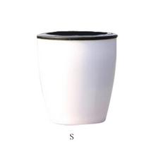 Lazy Flower Pot Automatic Water Absorption Plastic Pot Green Plant Water Culture 12x12x13cm balta
