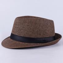 Klasikinė Panama Hat Unisex Gangster Cap Beach Sun Hat Band Sunhat H