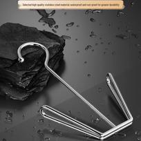 Stainless Steel Outdoor Windproof Shoe Drying Rack for Balcony or Window Sill.
