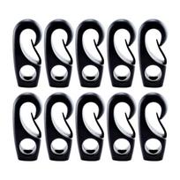 10Pcs Black Plastic Bungee Hook Boats Shock Cord Hook Bungee Rope Rowing Boats Tie Cord Hook Kayak Accessories 1