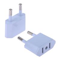 2 vnt Eu Adapteris Kelioninis Keitiklis Adapteris Amerikos Kinija Us To Eu Kištukas Euro Plug Elektros Adapteris Kintamosios srovės elektros lizdas balta