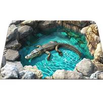 3D Skylės Kilimas Realistiškas Optinės Iliuzijos Kilimas Juokingas Bedugnės Durų Kilimėlis Sugeriantis Neslystantis Grindų Kilimėlis voniai, svetainei, prieškambariui 40*60cm N