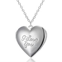 Elegant Heart Locket Necklace for Women Girl Gift for Mother Daughter Girlfriend