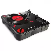 Numark PT01 Scratch - pusiau automatinis nešiojamas patefonas su DJ skrečinimo jungikliu