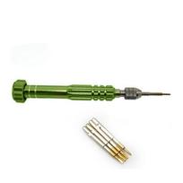 5 viename Pentalobe precizinio remonto atsuktuvų rinkinio atidarymo įrankiai, skirti iPhone 4 6S žalia