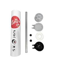 Apvali Sushi Stumiamoji Dėžutė Su Padažo Šiaudeliu Maistui Tinkama Sushi Forma Kūgio Formos Stumiamas Popierinis Kibirėlis Pakuotės Popierinė Dėžutė Bento Aksesuarai A2