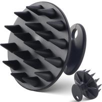 Silicone Bath Shampoo Brush Men's Deep Cleansing Scalp Shampoo Brush Bath Brush juoda