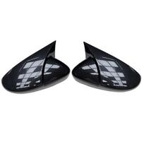 2X šoninio sparno veidrodžio dangteliai, skirti VW JETTA MK6 Volkswagen Passat B7 Scirocco Beetle CC Eos galinio vaizdo veidrodėlio dangtelis Pridėti 1 set Carbon pattern