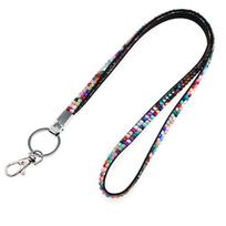 Strong Rhinestone Card Holder Lanyard with Advanced Tensile Durability for School Events and Office Staff A6