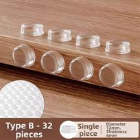 Silicone Bumper Pads for Furniture 8mm 12mm 13mm Clear for Cabinet Doors Refrigerator Edges Door Protection Granules 8mm