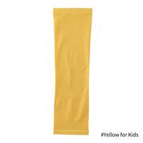 1 Pair Summer Cooling Arm Guard Sleeves Solid Color Cover Sleeve Outdoor Sun UV Protection For Kids Driving Sports Activities One Size geltona