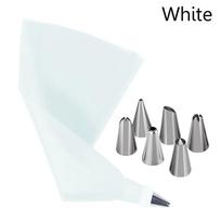 Cake Decorating Fondant Stainless Steel Ice Cream Tool Pastry Bag Icing Piping Nozzles Baking Mold balta