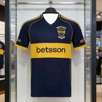 2026 Boca Juniors Vasariniai kvėpuojantys trumparankoviai marškinėliai Madingi sportiniai drabužiai su V formos iškirpte S