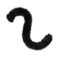 Lovely Plush Tail Remote Control Animal Tail Cats Tail Wagging Tail for Halloween Christmas Carnival Party