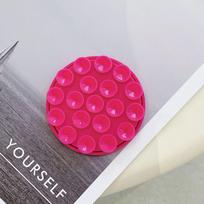 Round mobile phone suction cup lazy bracket mirror wall glass artifact portable silicone paste Internet celebrity universal bracket Man yue mei