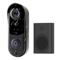 Icam365 AiJia Smart Doorbell with HD Night Vision and Motion Detection Visual Doorbell - Built-in Battery