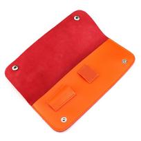 Mizutani natūralios odos žirklių dėklas kirpėjams ir gyvūnų kirpėjams Scissor Pouch (with letters) red
