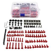 Fairing bolts For HONDA VFR800 VFR 800 800F 1998 1999 2000 2001 98 99 00 2001 Body Fairing Bolt Screw Fastener Fixation Kit raudona