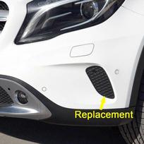 1 pora priekinio buferio išorinės grotelių apdailos dangtelio 1568853322, 1568853422 2015-2017 m. Mercedes-Benz W156 X156 GLA 200/220/250 black