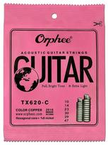 Orphee TX620-C Acoustic Guitar Strings 6 Strings Premium Hexagonal Core Acoustic Guitarra Strings Guitar Parts & Accessory