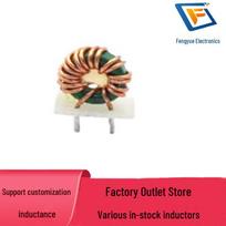 Nickel-Zinc Ferrite Ring Coil: T9*5*3 Choke, 10UH, 4A, 0.65mm Wire, with Base Plate. T9*5*3