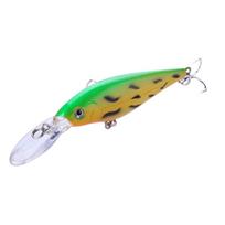 HENGJIA 1vnt Lifelike Bass Trout Lydekos masalas 11CM-10G Minnow žvejybos masalas kietas masalas