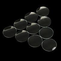 10 vnt Mineralinio stiklo veidrodinio veidrodinio laikrodžio lęšio atsarginės dalys Laikrodžių gamintojas 28mm 28mm gryna