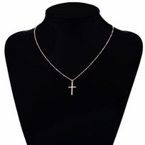 Jėzaus kryžiaus religiniai karoliai Choker karoliai, moteriški papuošalai auksas